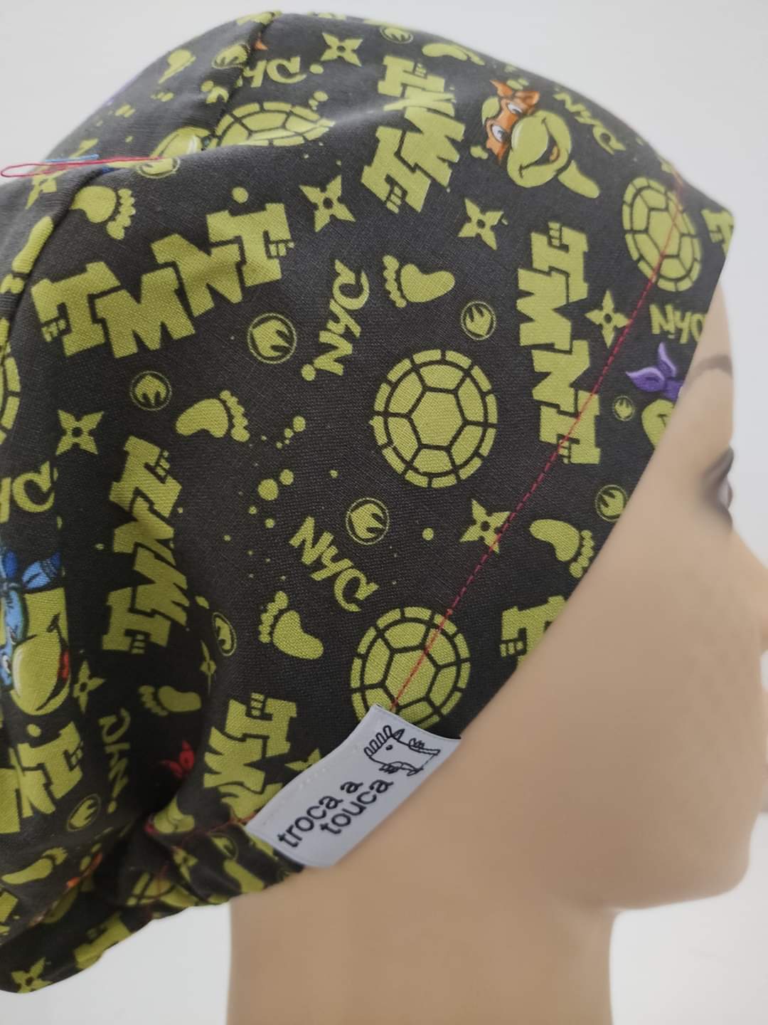 ESUPERHEROIS07 Touca elástico super-heróis. Tartarugas Ninja