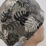 Touca fita florais Flores tropicais em tons selva