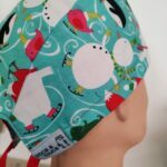 Touca fita Natal. Pinguim, raposa, Urso…