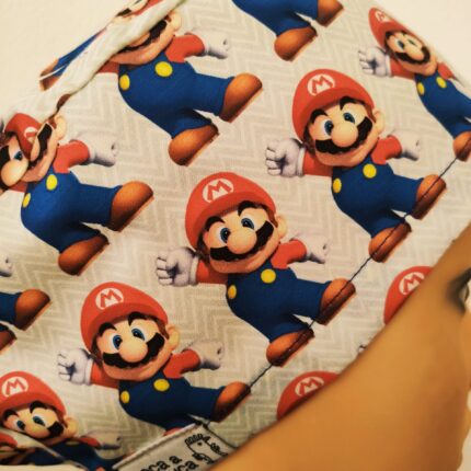 Touca elástico cartoons. Super Mário2.