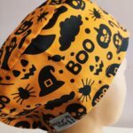 Touca cirúrgica Halloween elástico.