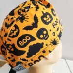 Touca cirúrgica Halloween fita.