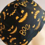 Touca cirúrgica Halloween fita.