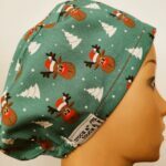 Touca cirúrgica Natal elástico. Renas.