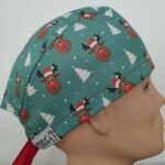 Touca cirúrgica Natal fita. Renas.
