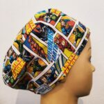 Touca cirúrgica super-heróis elástico.