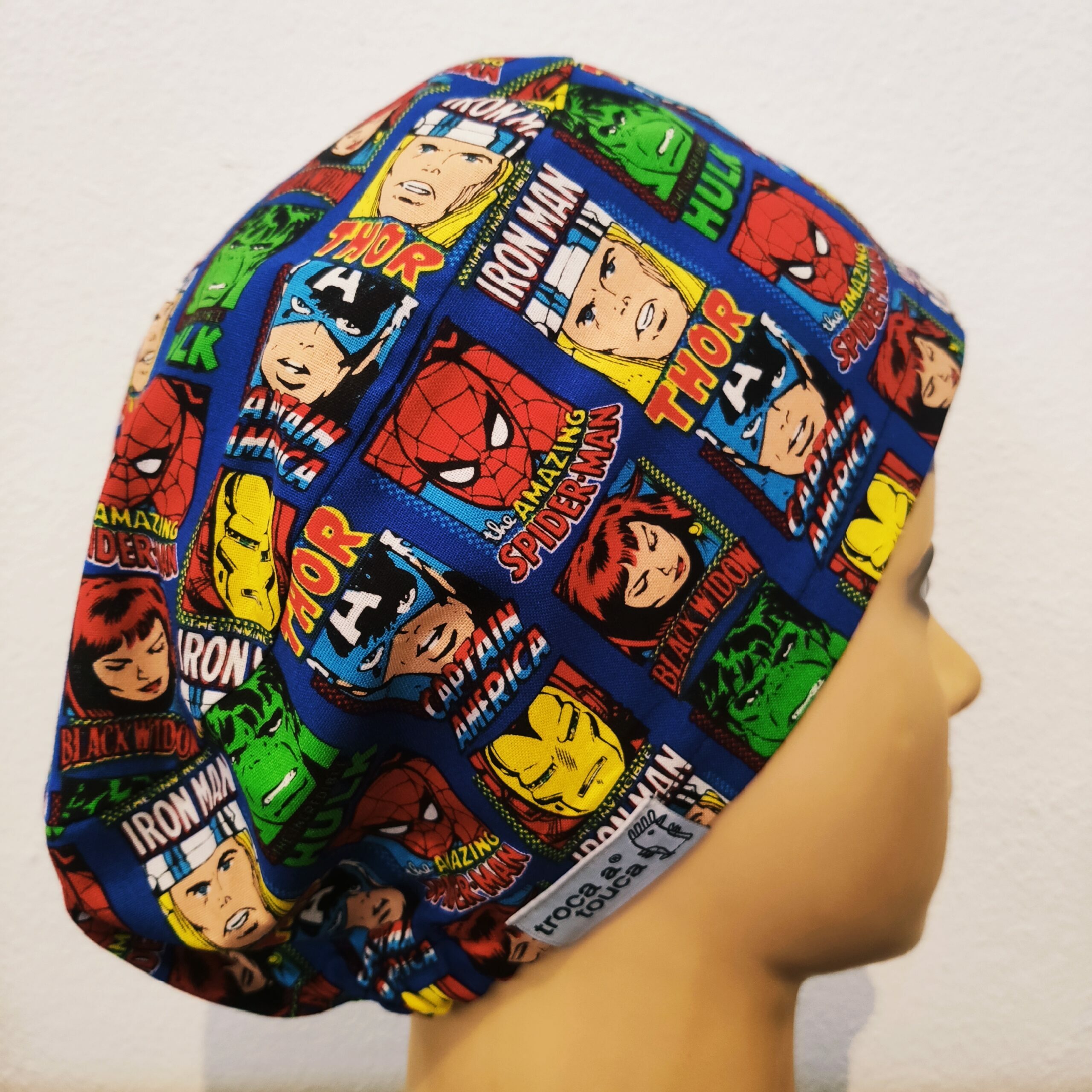 ESUPERHEROIS25.JPG Touca cirúrgica super-heróis elástico.