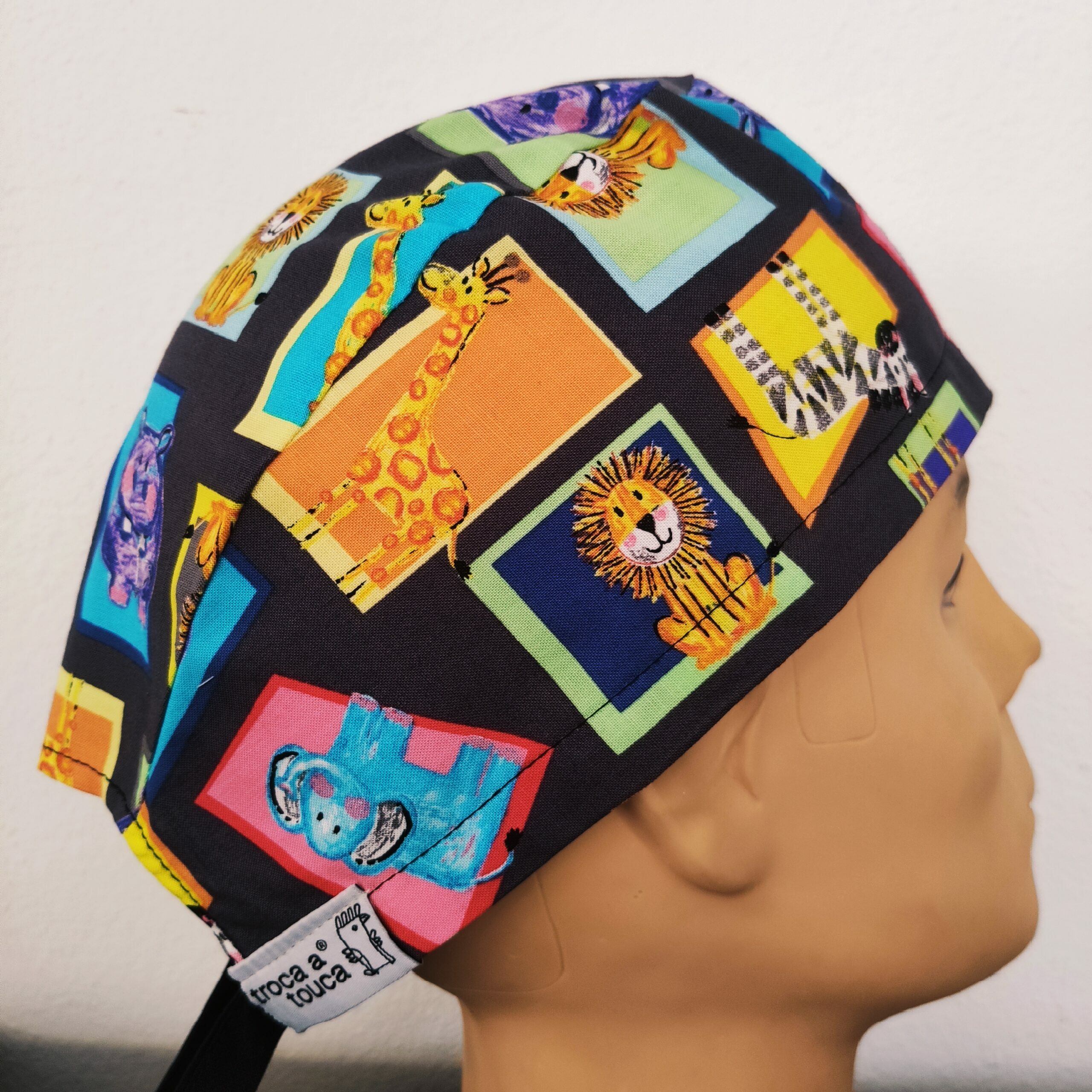 FANIMAIS29.JPG Touca cirúrgica animais fita.