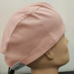 Touca cirúrgica lisa fita. Rosa Bébé.