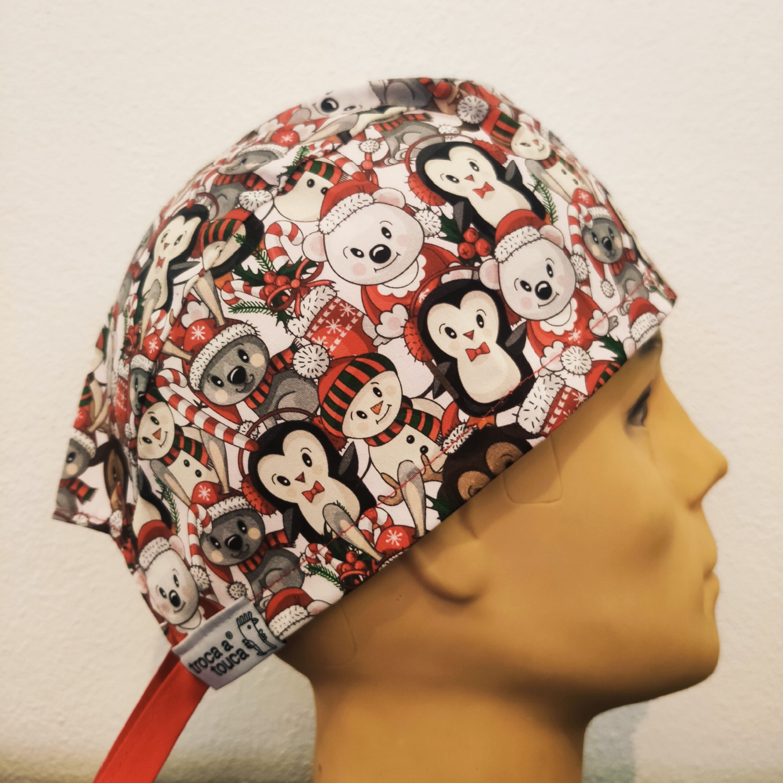 Touca cirúrgica Natal fita. Touca cirúrgica Natal fita.