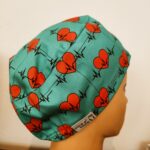 Touca cirúrgica saúde elástico. ECG.