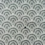 Individual resinado com vermelho.